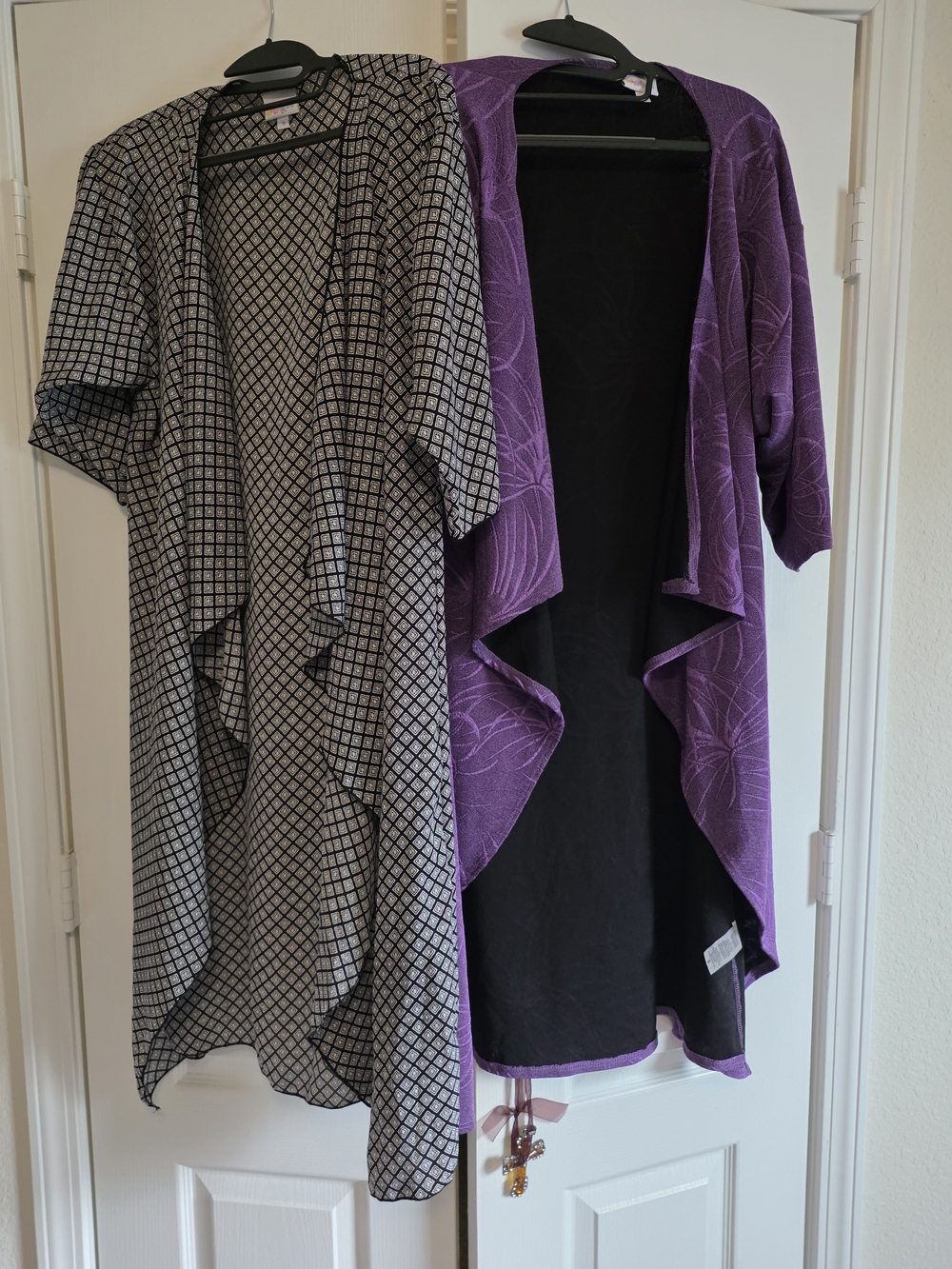 Lot of 2 LuLaRoe Cardigans - Size Small - Mixed Prints